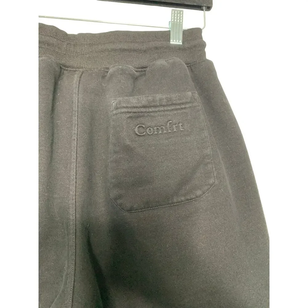 COMFRT Basic Fleece Short in Onyx Black